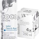 Pack de 4 Latas Red Bull Energético, Coco e Açaí, 250ml