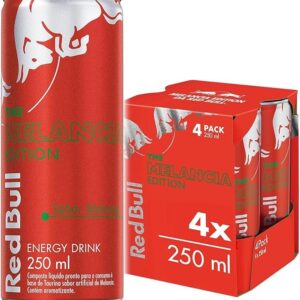 Pack de 4 Latas Red Bull Energético, Melancia, 250 ml