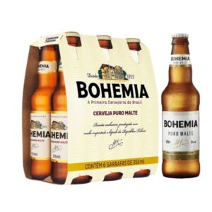 Cerveja Bohemia Long Neck 355ml com 6un
