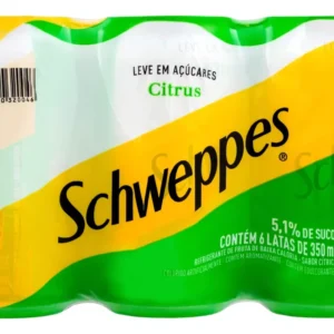 Pack Refrigerante Citrus Schweppes Lata 6 Unidades 350ml Cada